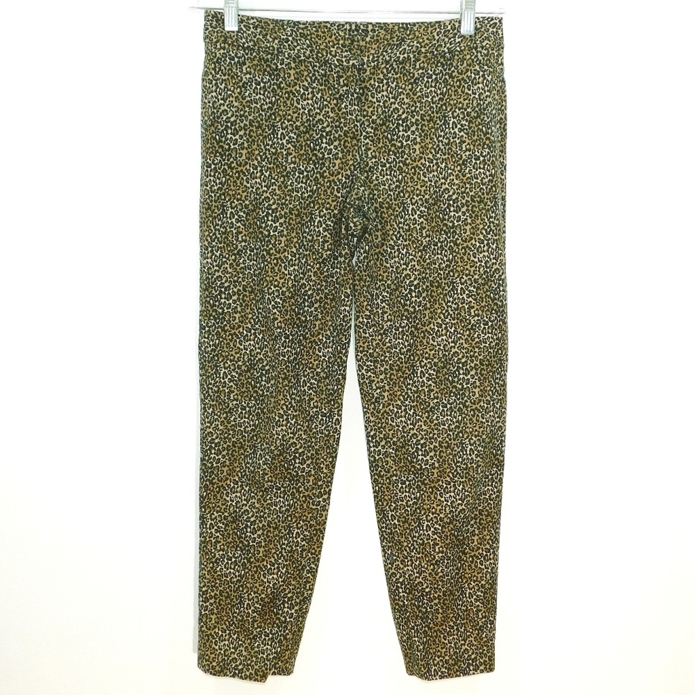 White House Black Market Animal Print Ankle Pants